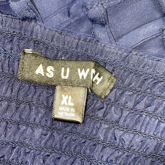 AS u wish navy blue maxi dress size XLarge - Picture 9 of 11